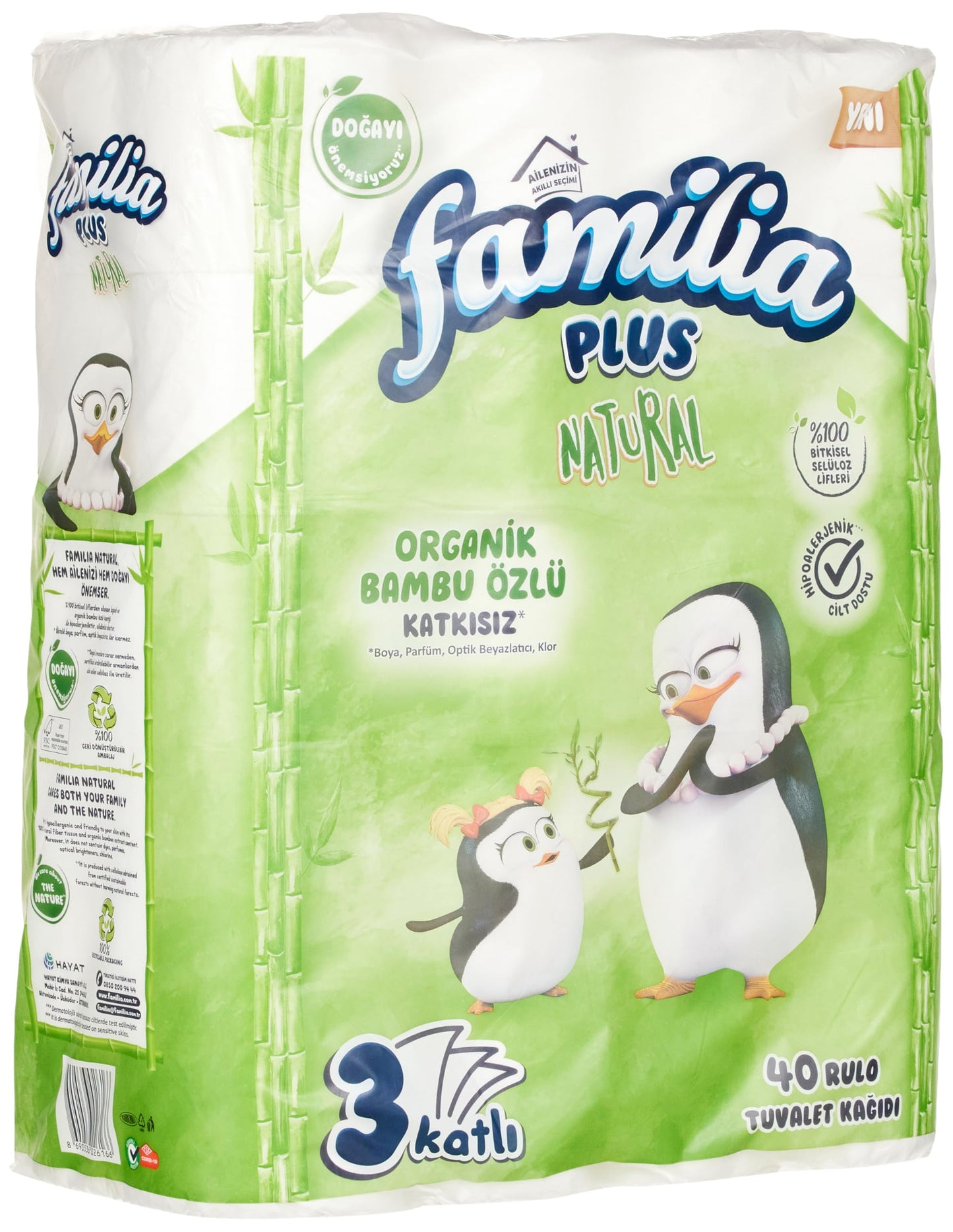 Familia Plus Natural 40'lı Paket Tuvalet Kağıdı