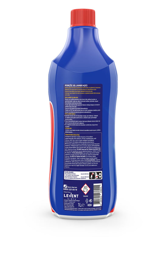 Porçöz 1 lt Jel Lavabo Açıcı