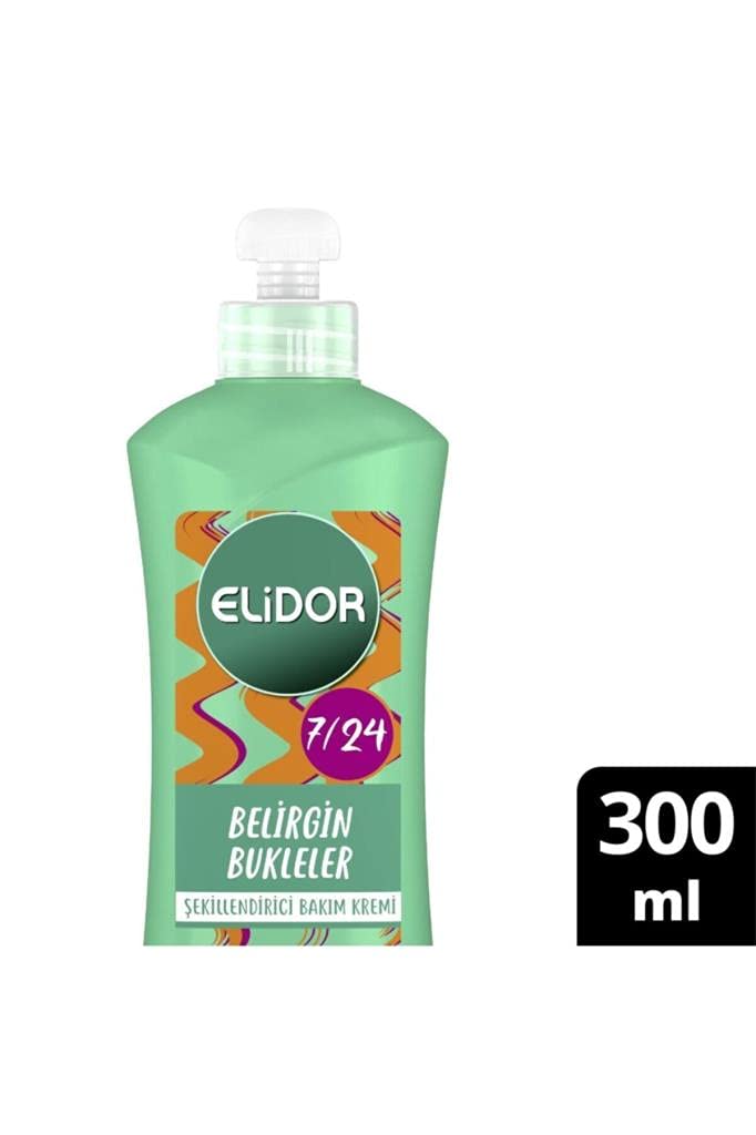 Elidor 7/24 Şekillendirici Saç Bakım Kremi Belirgin Bukleler, 300 ml 1 Adet