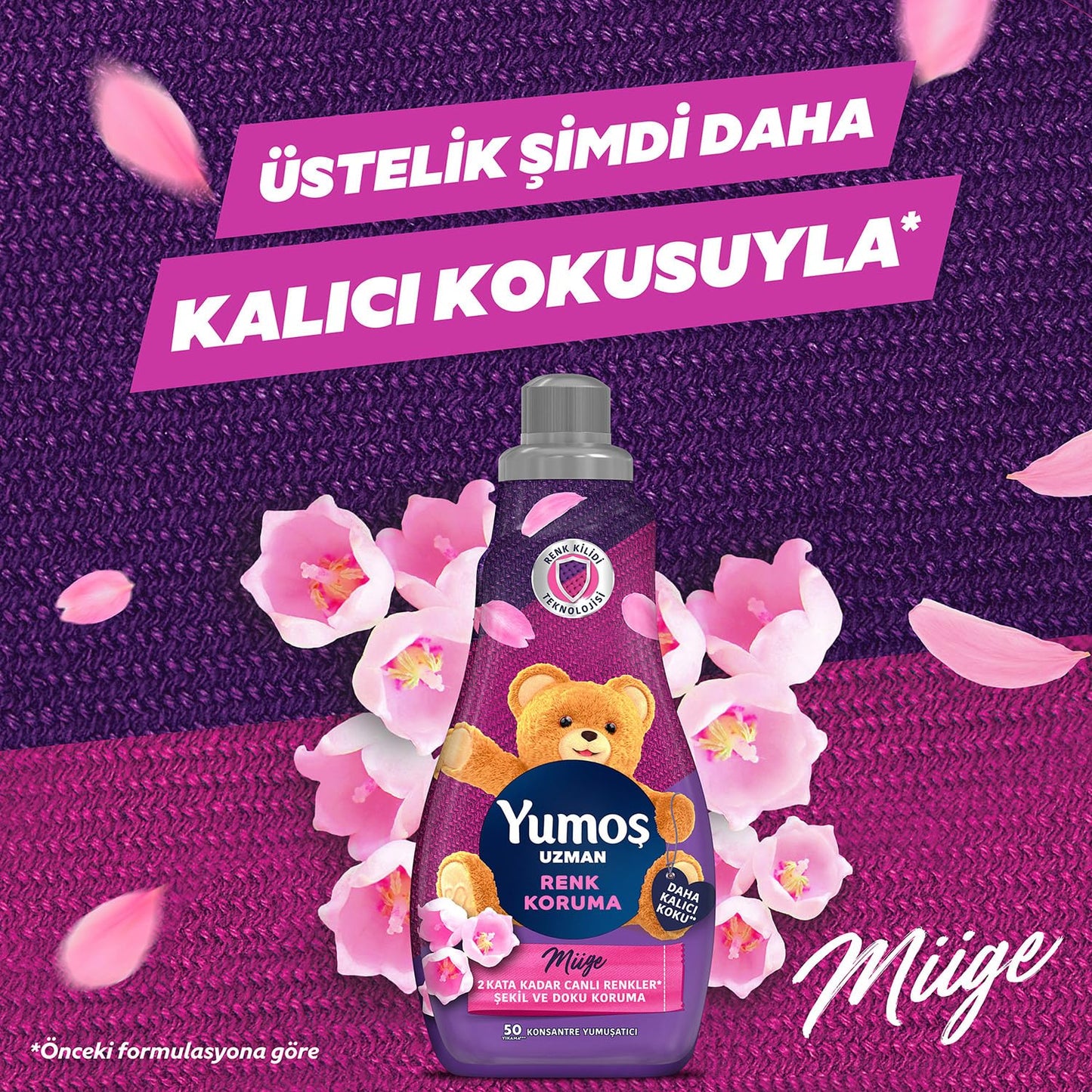 Yumoş Uzman Konsantre Çamaşır Yumuşatıcısı Renk Koruma 50 Yıkama (1 x 1200 ml)