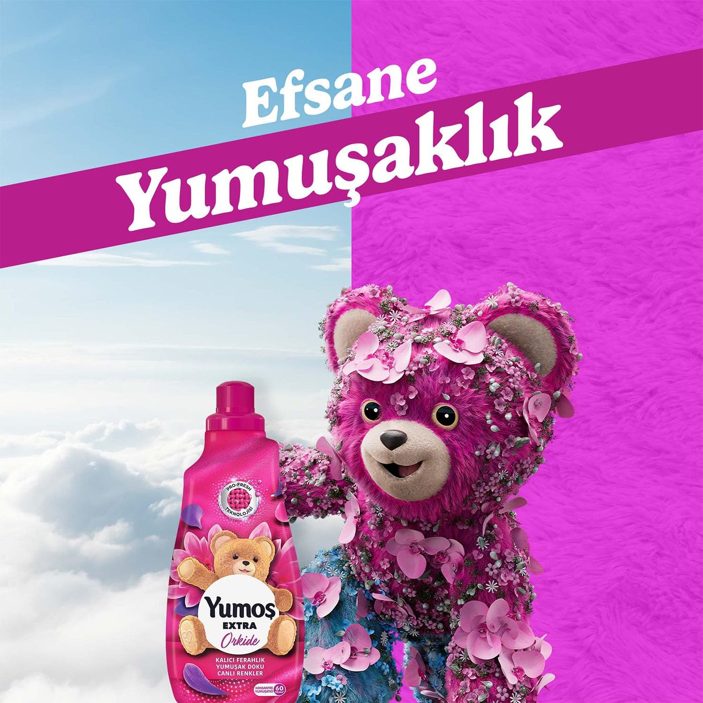 Yumoş Extra Konsantre Çamaşır Orkide 1440 ml