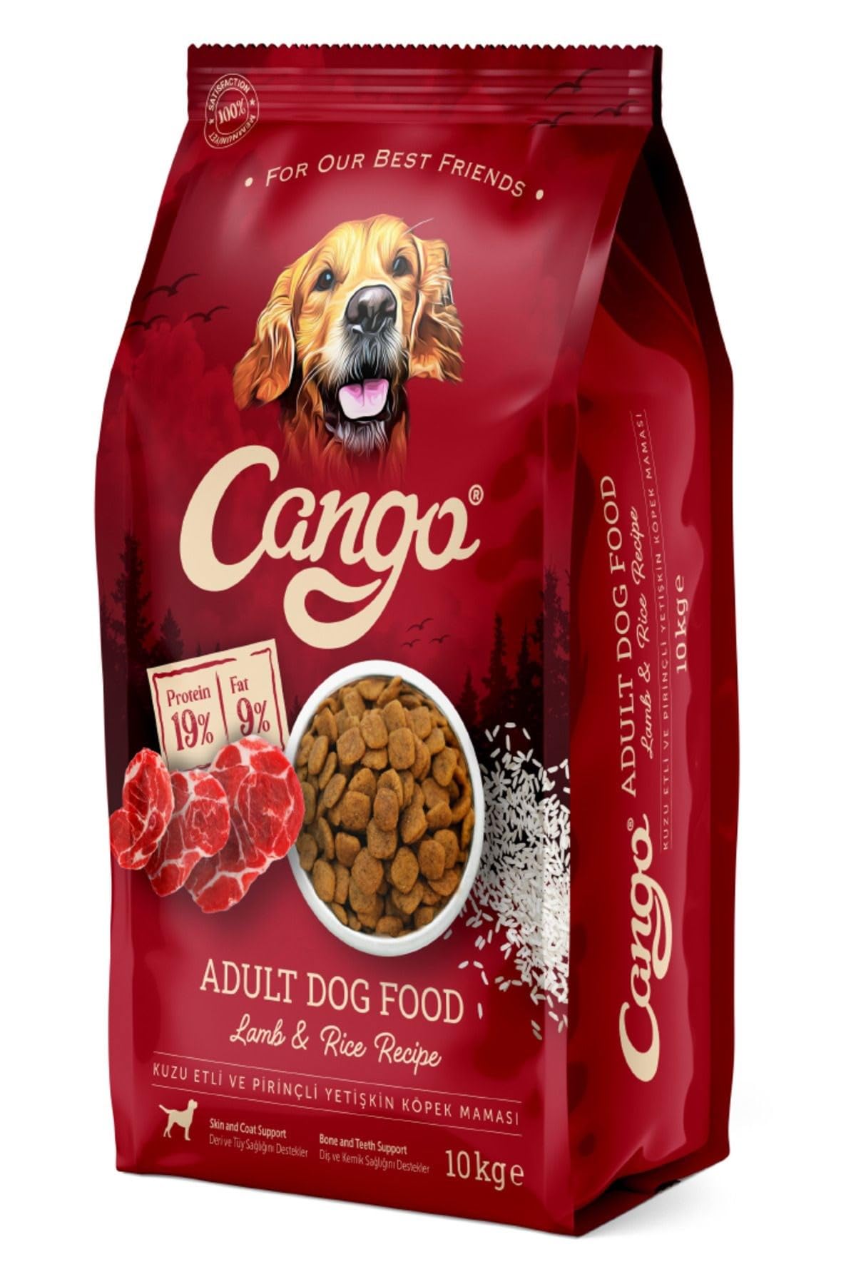 Cango Yetişkin Köpek Maması Kuzu Etli - Pirinçli 10 kg