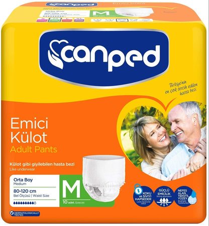 Canped Emici Külot Hasta Bezi Normal 10 Adet