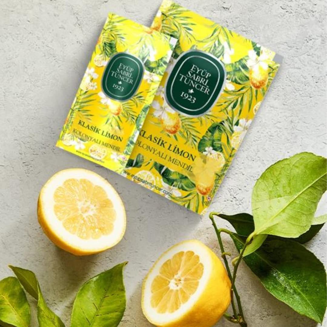 Eyüp Sabri Tuncer Kln.Mendil/Klasik Limon Kolonyalı Mendil 9,3 X 12,5 30 Lu Doypack