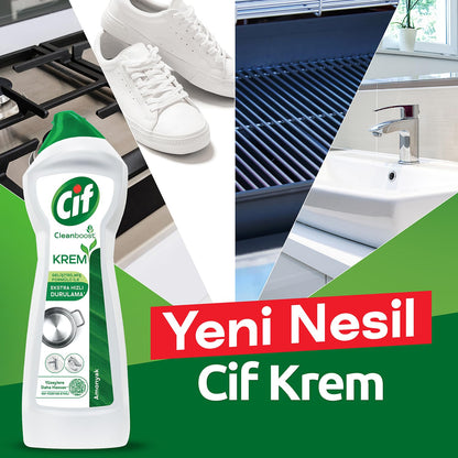 Cif Krem Yeni Nesil Yüzey Temizleyici Amonyak