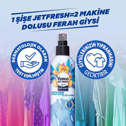 Yumoş JetFresh Giysi Spreyi Lilyum 200 ml