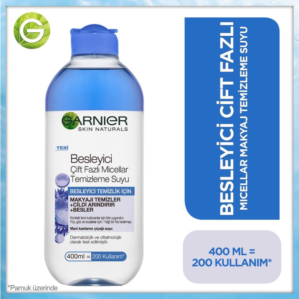 Garnier Skin Naturals Besleyici Çift Fazlı Micellar Temizleme Suyu (400 ml)