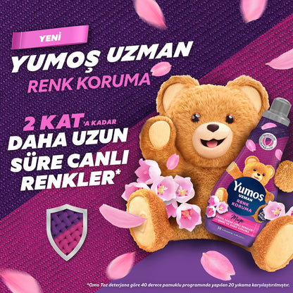 Yumoş Uzman Konsantre Çamaşır Yumuşatıcısı Renk Koruma 50 Yıkama (1 x 1200 ml)
