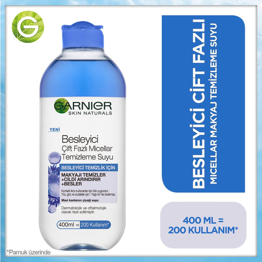 Garnier Skin Naturals Besleyici Çift Fazlı Micellar Temizleme Suyu (400 ml)