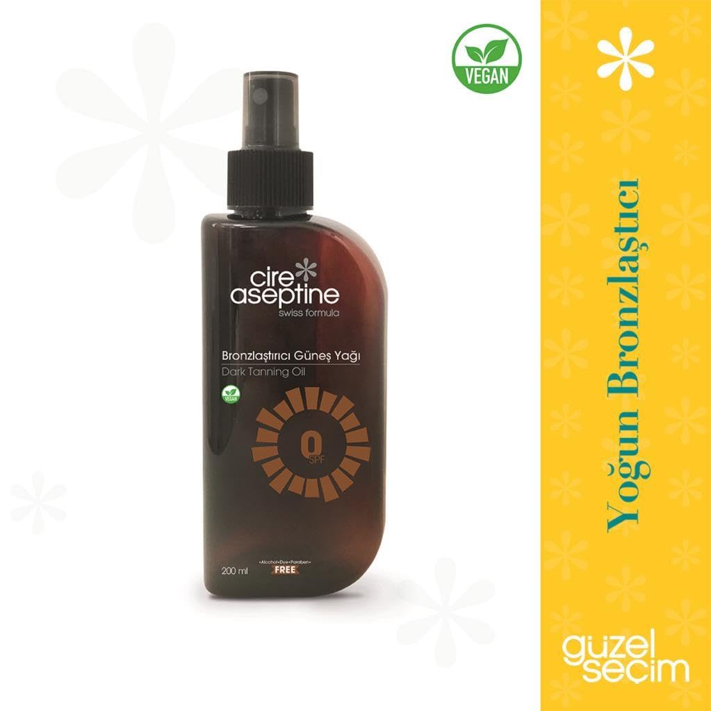 Cire Aseptine Bronzlaştırıcı Güneş Yağı 0 SPF 200 ml