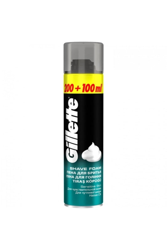 Gillette Traş Köpüğü 300ml Sensitive -6'lı Paket