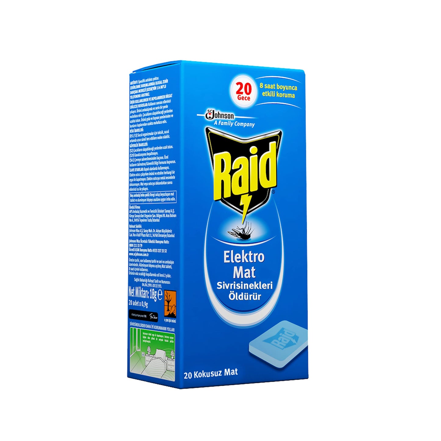 Raid Elektro Mat Kokusuz Tablet 20li