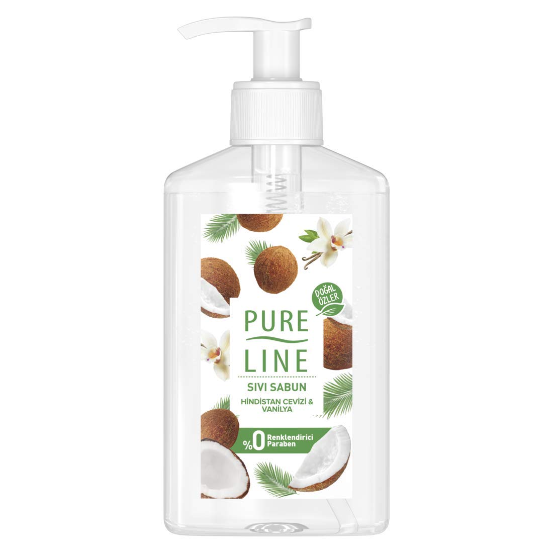 Pure Line HİNDİSTAN CEVİZİ & VANİLYA Sıvı Sabun 1 Paket (1 x 280 ml)