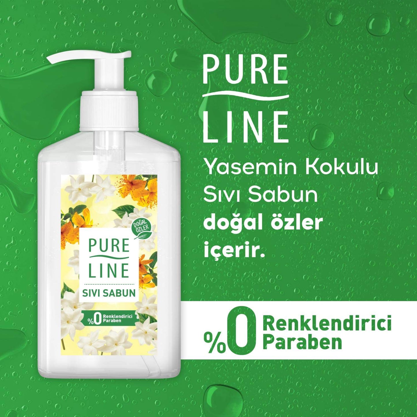 Pureline YASEMİN Sıvı Sabun 1 Paket (1 x 280 ml)