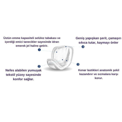Canped Mesane Pedi Klasik Erkek M-Orta Tekli Paket