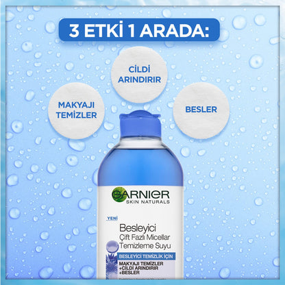 Garnier Skin Naturals Besleyici Çift Fazlı Micellar Temizleme Suyu (400 ml)