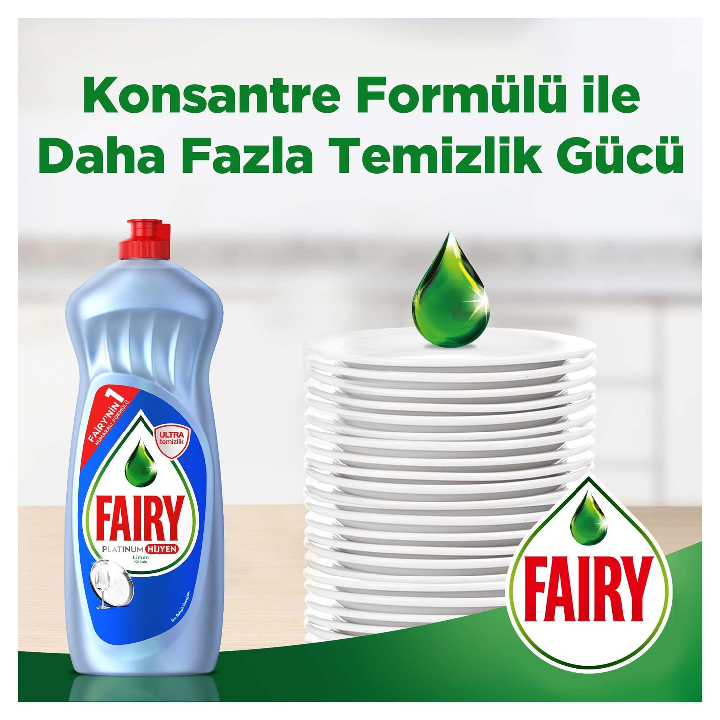 Fairy Platinum Hijyen Sıvı Bulaşık Deterjanı Limon