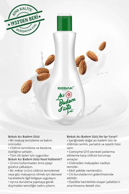 Bebak Acıbadem Temizleme Sütü 215 Gr