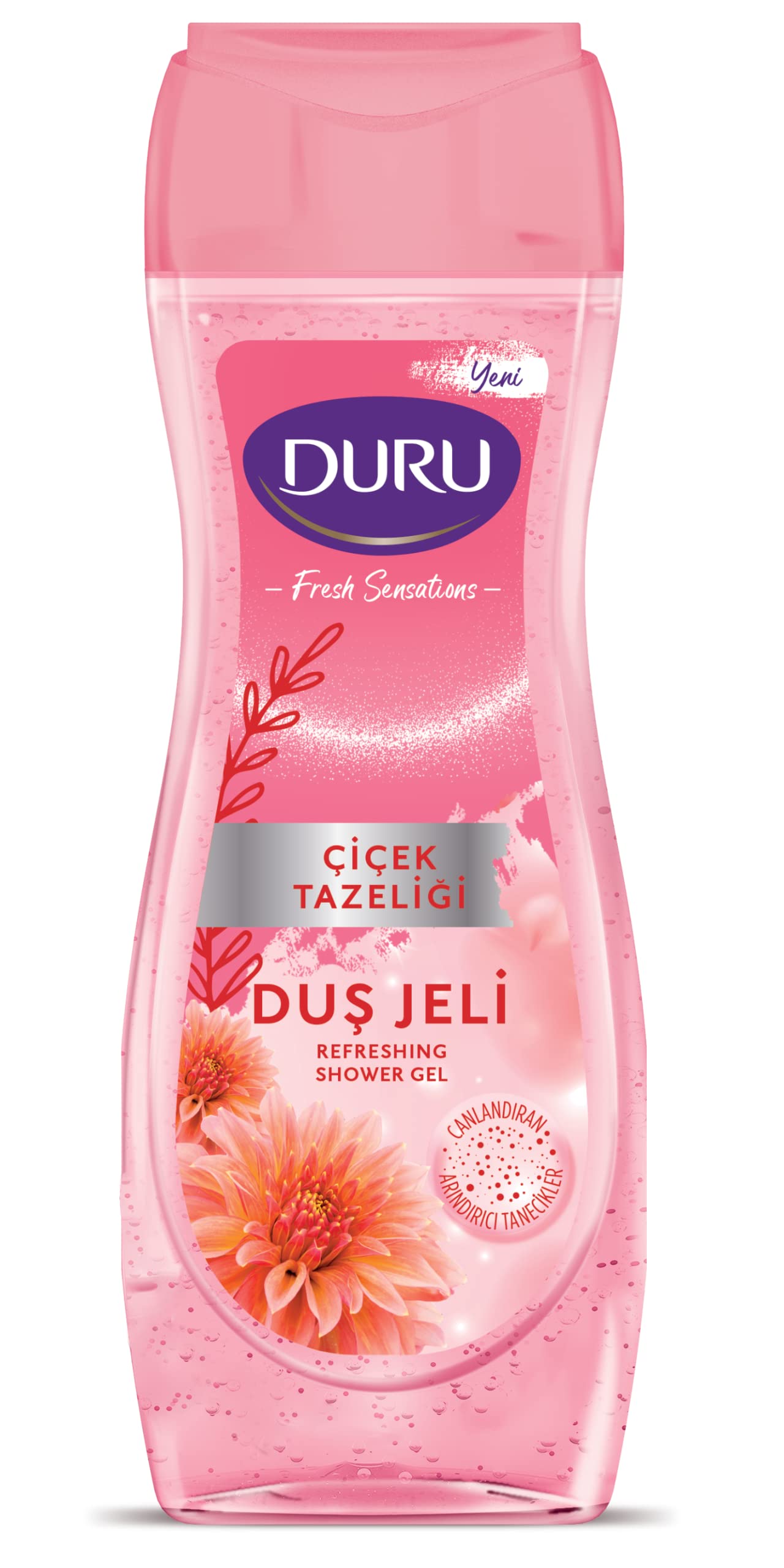 DURU FRESH SENSATIONS Çiçek Tazeliği Duş Jeli, 450 Mililitre