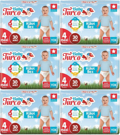 Baby Turco Külot Bez 4 Numara Maxi (8-18 Kg)
