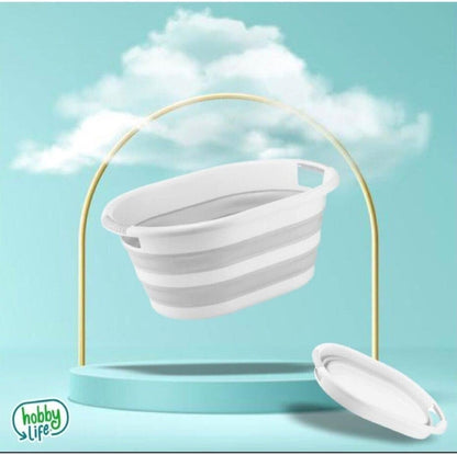 Gri Katlanabilir Çamaşır Sepeti - 38 Litre