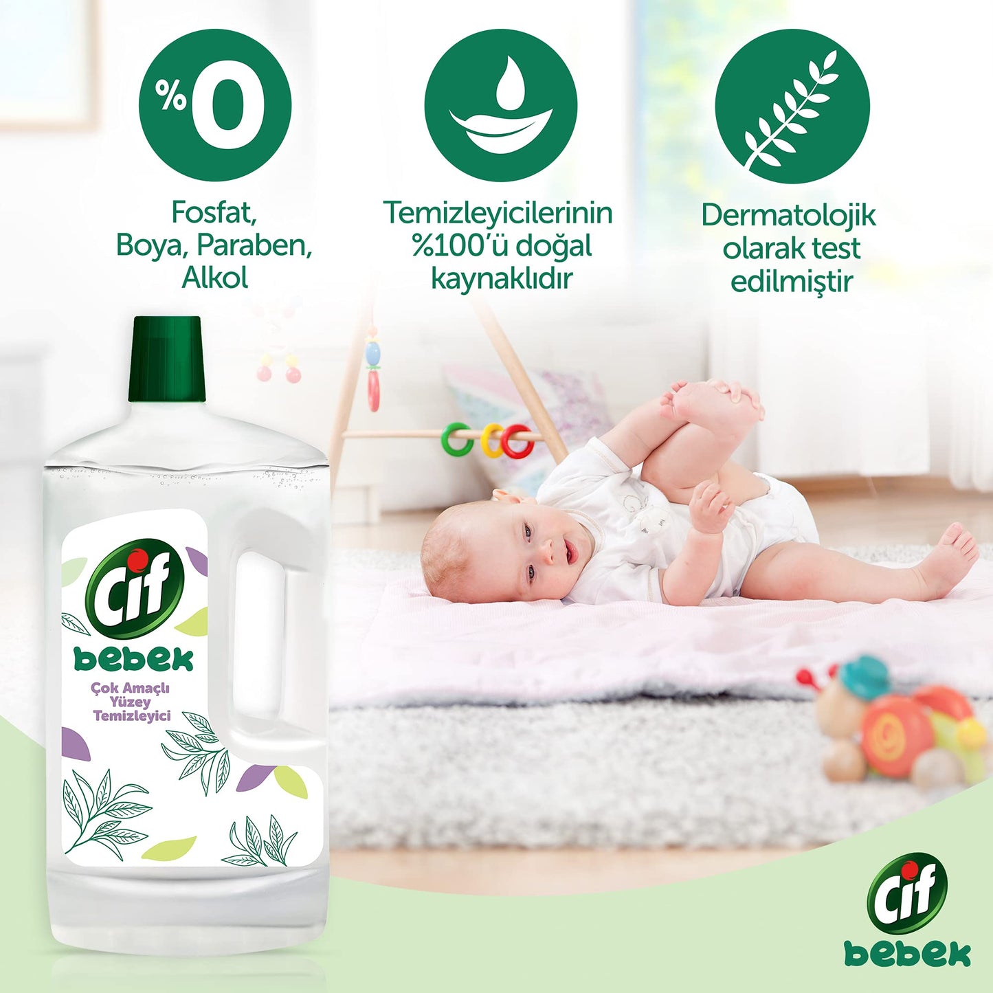 Cif Bebek Çok Amaçlı Yüzey Temizleyici 1000 ml