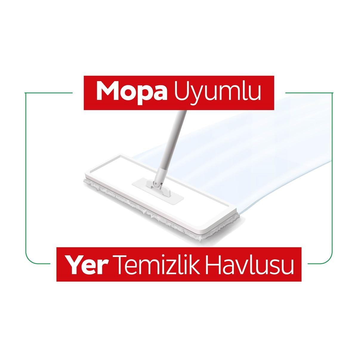 Sleepy Easy Clean Çamaşır Suyu Katkılı Mopa Uyumlu Yer Temizlik Havlusu 50 Yaprak Mop Aparatı Slim Bez