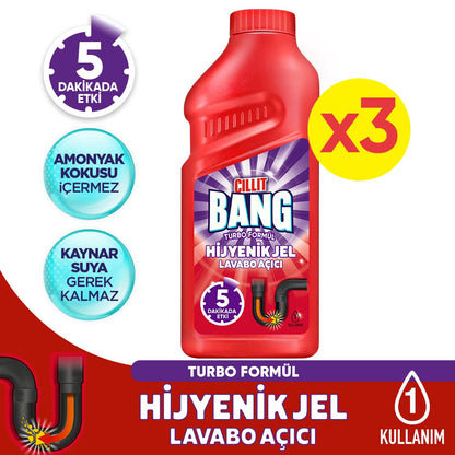 Cillit Bang Turbo Hijyenik Jel Lavabo Açıcı