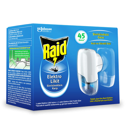 Raid Elektro Likit 45 Gece Sinek Kovucu (1 x 27,4 mL)