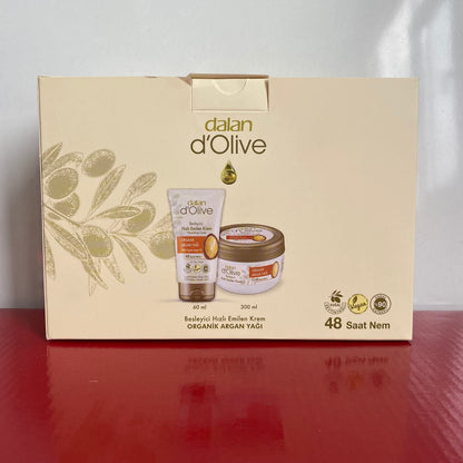 DALAN D'OLİVE HIZLI EMİLEN BESLEYİCİ KREM - ORGANİK ARGAN YAĞI - 300mL+60mL AVANTAJLI PAKET