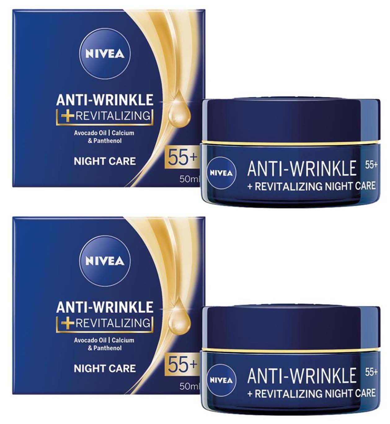 Nivea Kırışıklık Karşıtı + Yenileyici 55+ Gece Kremi 50 ml