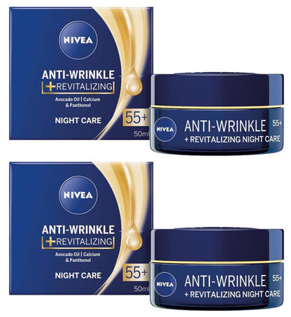 Nivea Kırışıklık Karşıtı + Yenileyici 55+ Gece Kremi 50 ml