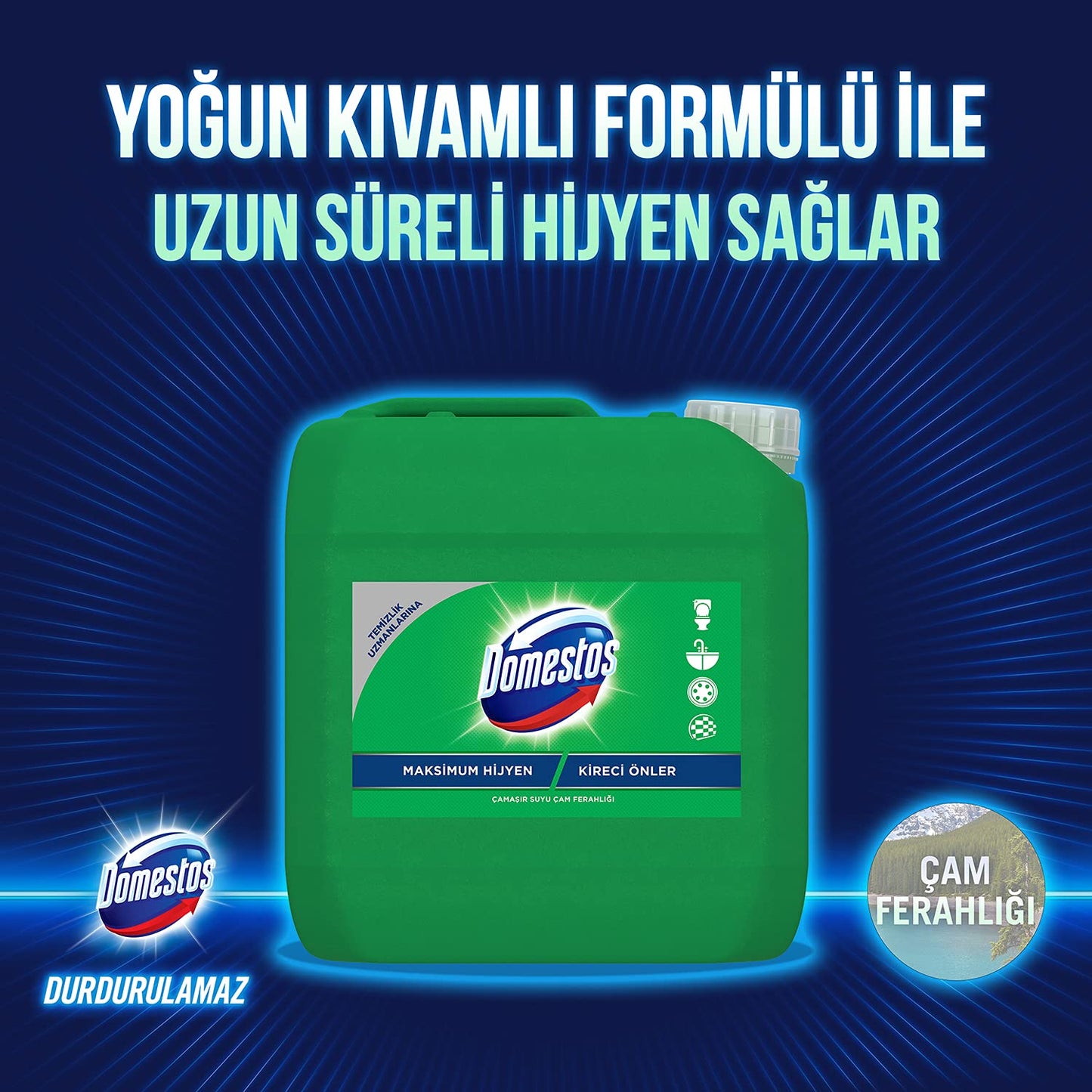 Domestos Yoğun Kıvamlı Çamaşır Suyu Çam Ferahlığı Maksimum Hijyen 3240 ml