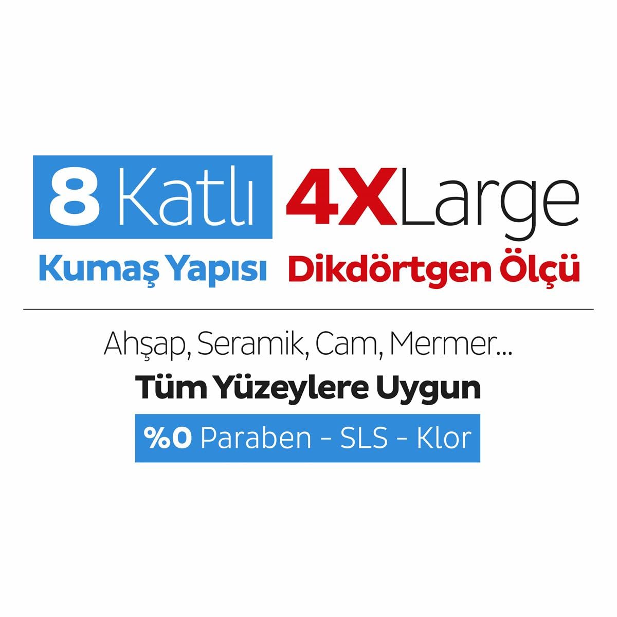 Sleepy Easy Clean Çamaşır Suyu Katkılı Mopa Uyumlu Yer Temizlik Havlusu 50 Yaprak Mop Aparatı Slim Bez