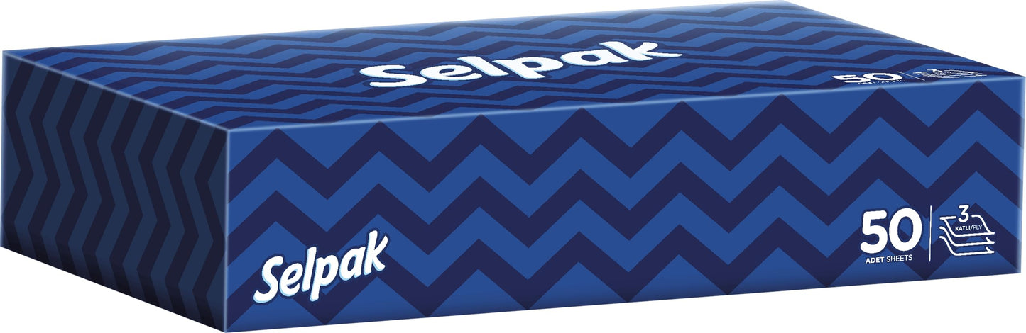 Selpak Kutu Mendil Beyaz 50'li
