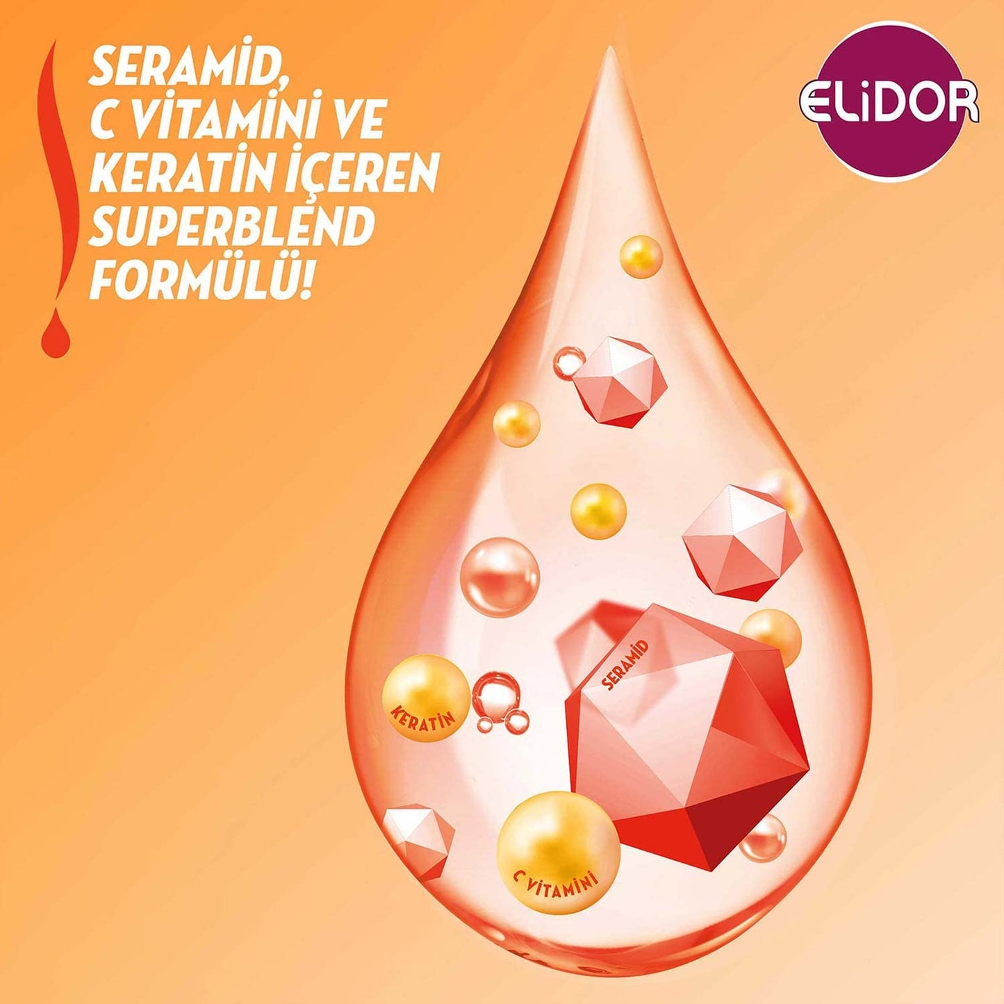 Elidor Superblend Saç Bakım Şampuanı Anında Onarıcı Bakım 400 ml + Serum Bakım Kremi 200 ml