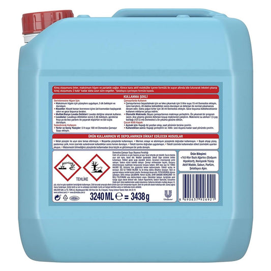 Domestos Okaliptüs Ferahlığı Yoğun Kıvamlı Çamaşır Suyu 3240 ml x 2 Adet