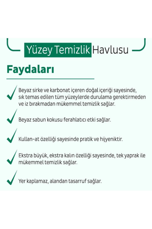 Sleepy Easy Clean Yüzey Temizlik Havlusu 100' lü x 2