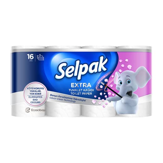 Selpak Extra Kokulu Banyo Ferahlığı Tuvalet Kağıdı 16'lı