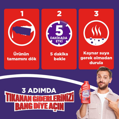 Cillit Bang Turbo Hijyenik Jel Lavabo Açıcı
