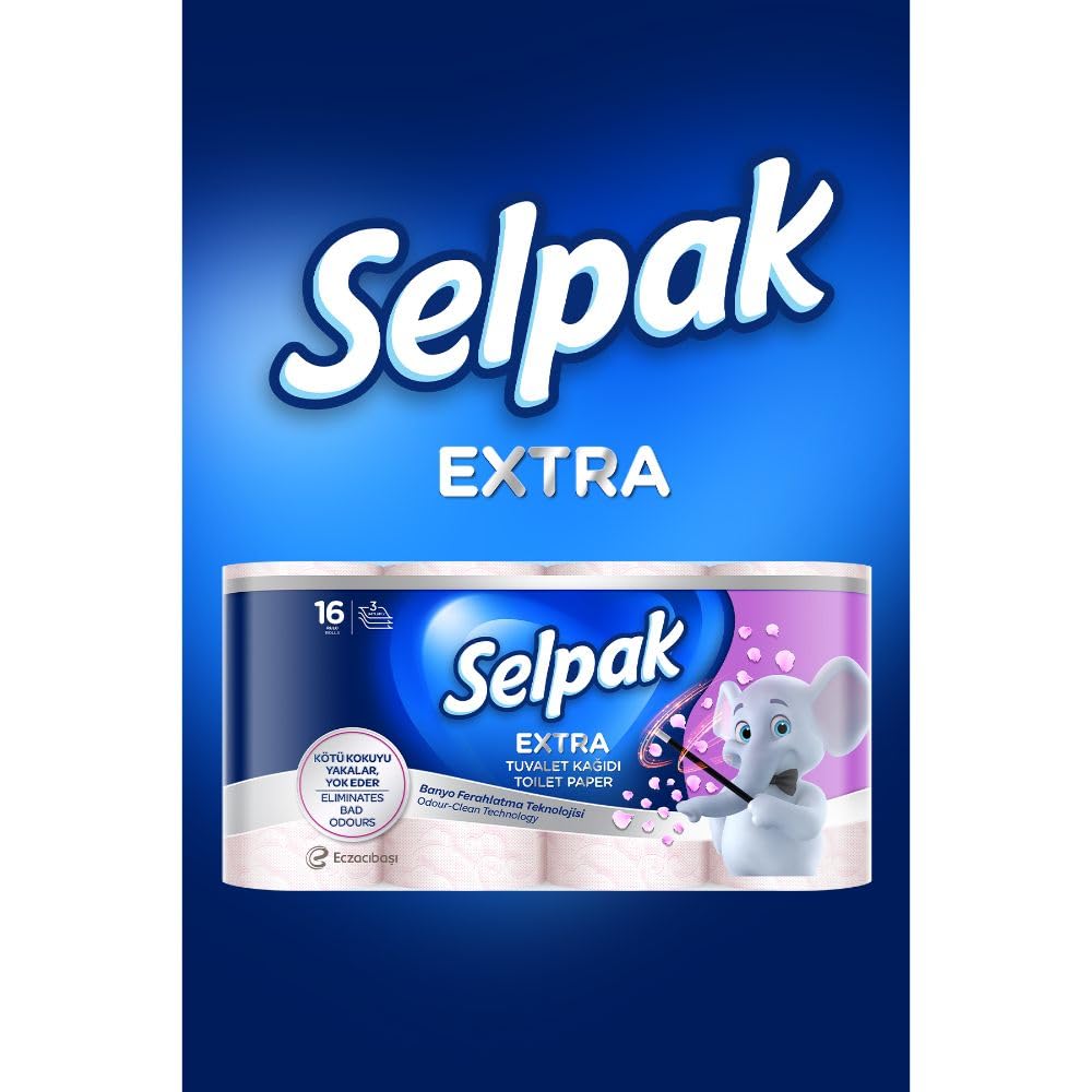 Selpak Extra Tuvalet Kağıdı Banyo Ferahlatma 16'lı