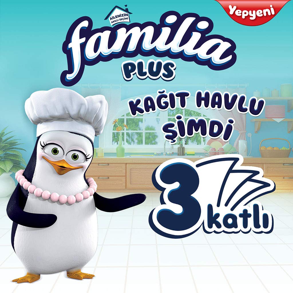 Familia Plus 3 Katlı 12'li Kağıt Havlu (1 x 12 Adet)