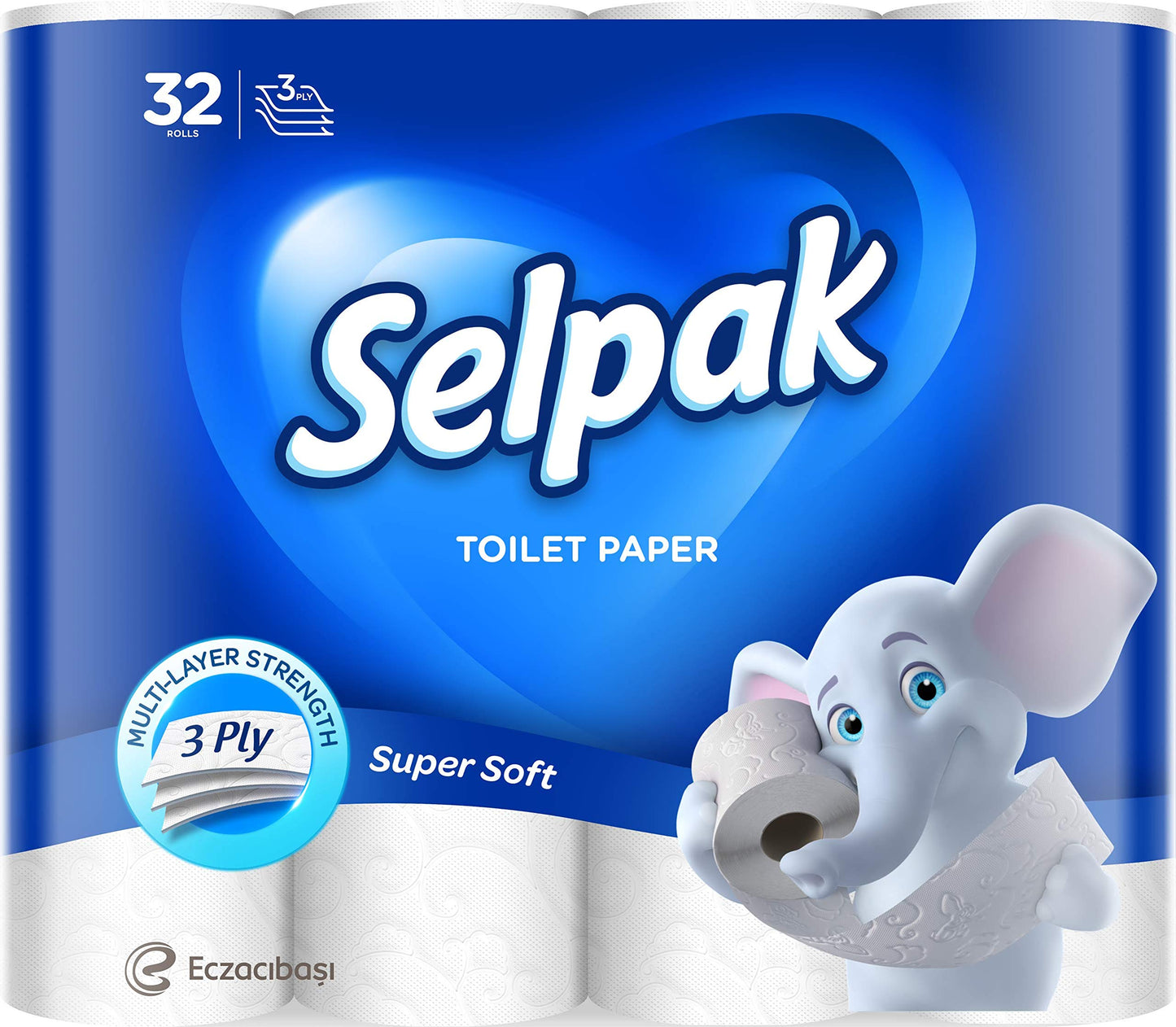 Selpak Profesyonel Tuvalet Kağıdı - 24 Rulo Tuvalet Kağıdı - Lüks Yumuşak, Nazik ve Hipoalerjenik 3 Katlı Tuvalet Rulosu - Sürdürülebilir Tuvalet Kağıdı - Dermatolojik Olarak Test Edilmiş Tuvalet