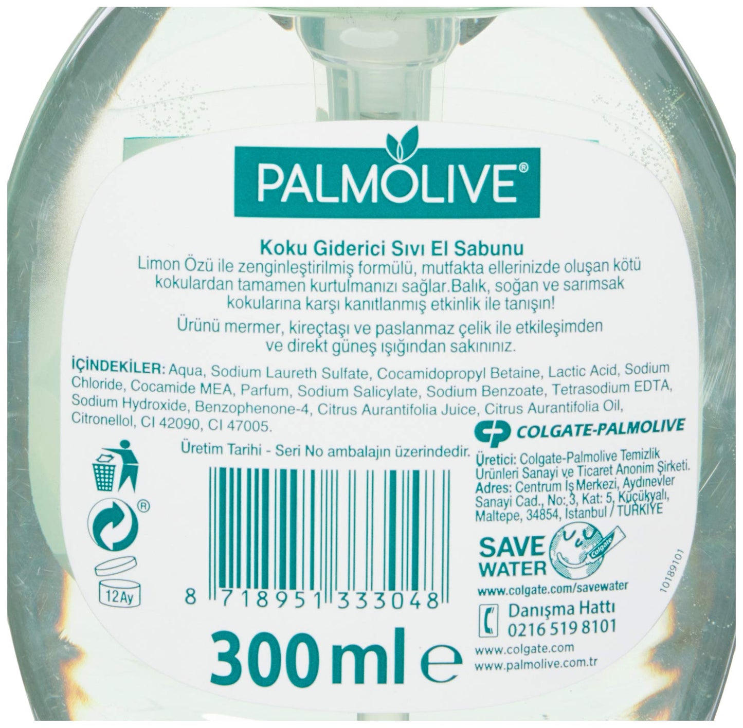 Palmolive Mutfak için Koku Giderici Sıvı El Sabunu (300 ml)