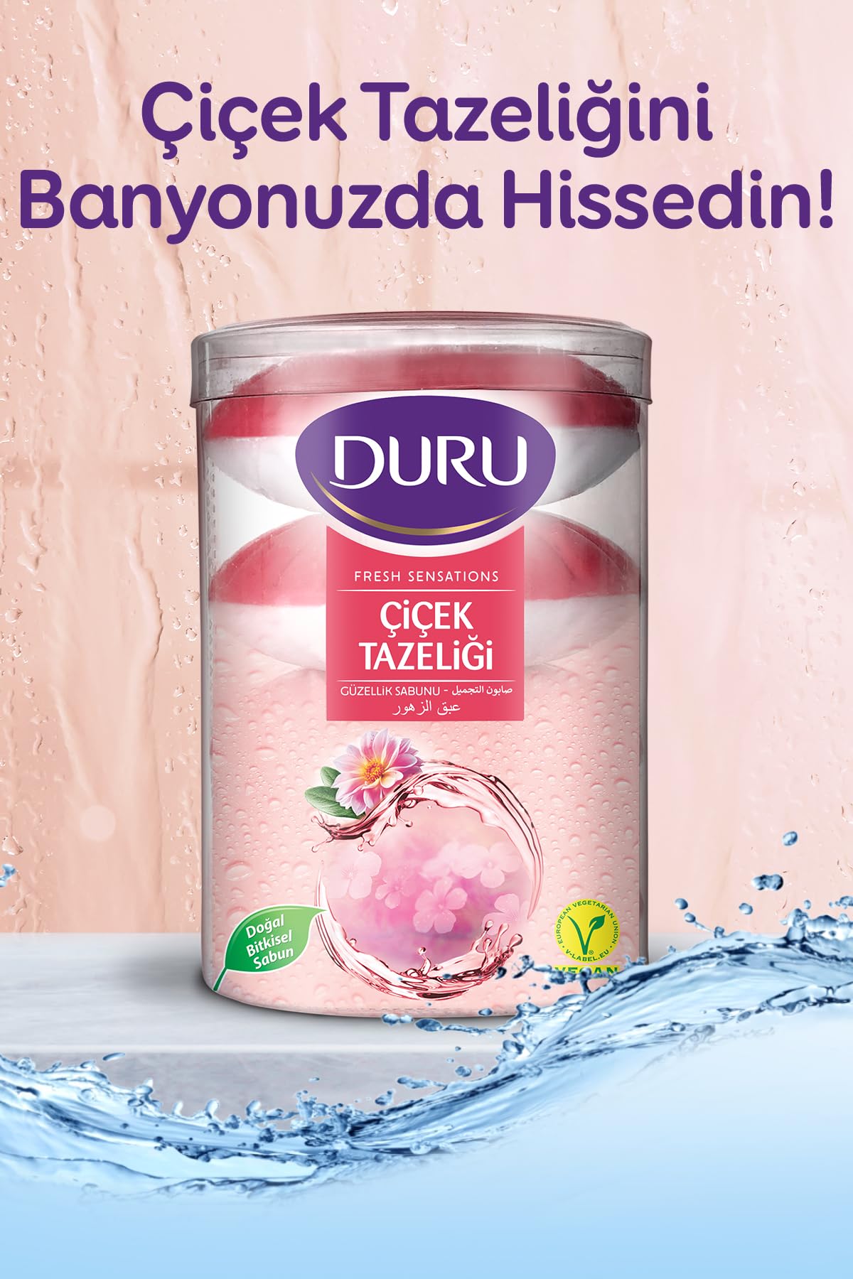 DURU Fresh Sensations Çicek Tazeliği Sabun, 100 Gramx4
