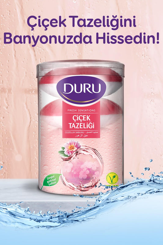 DURU Fresh Sensations Çicek Tazeliği Sabun, 100 Gramx4