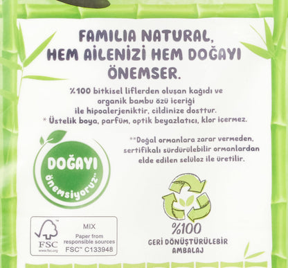Familia Plus Natural 40'lı Paket Tuvalet Kağıdı