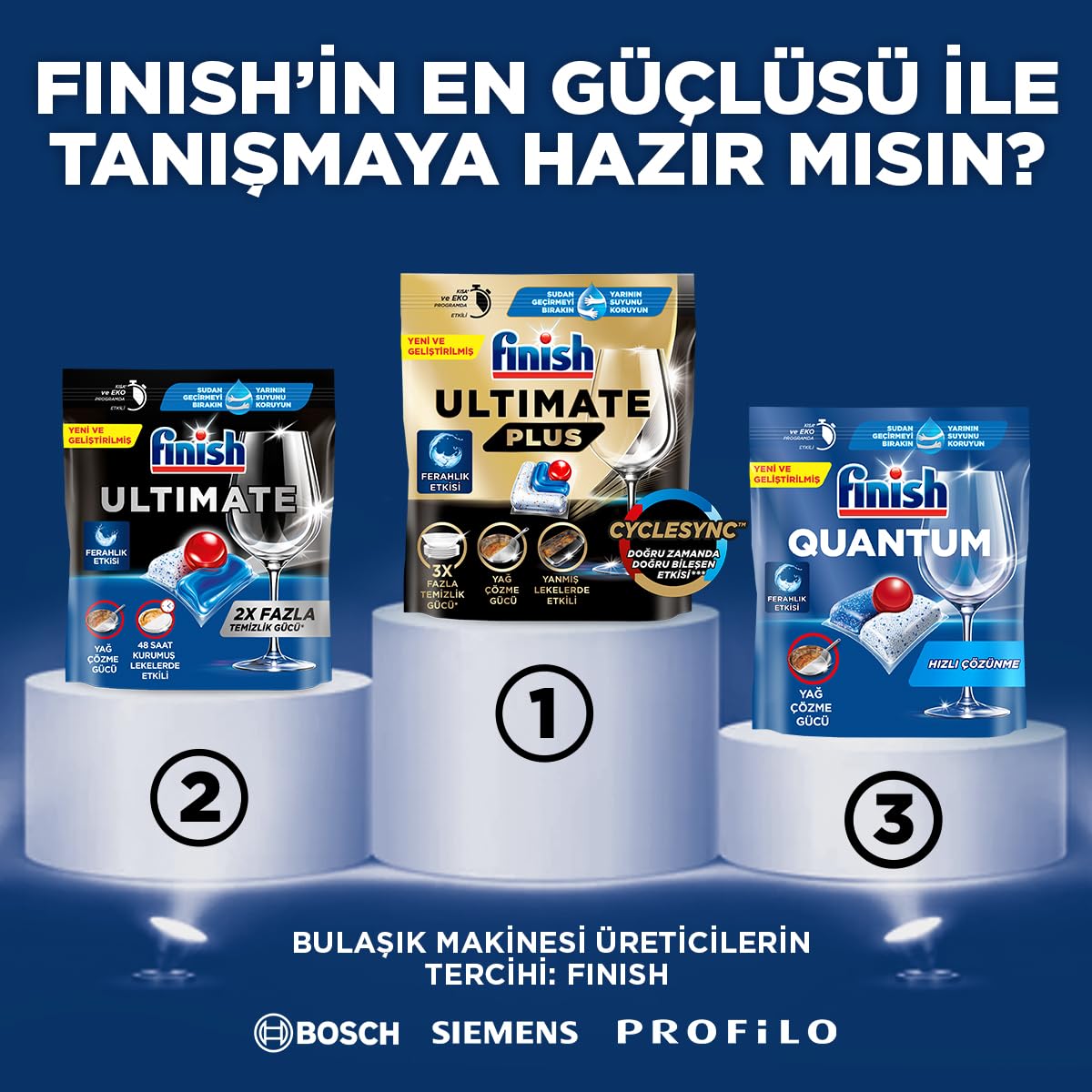 Finish Quantum Bulaşık Makinesi Deterjanı Tableti