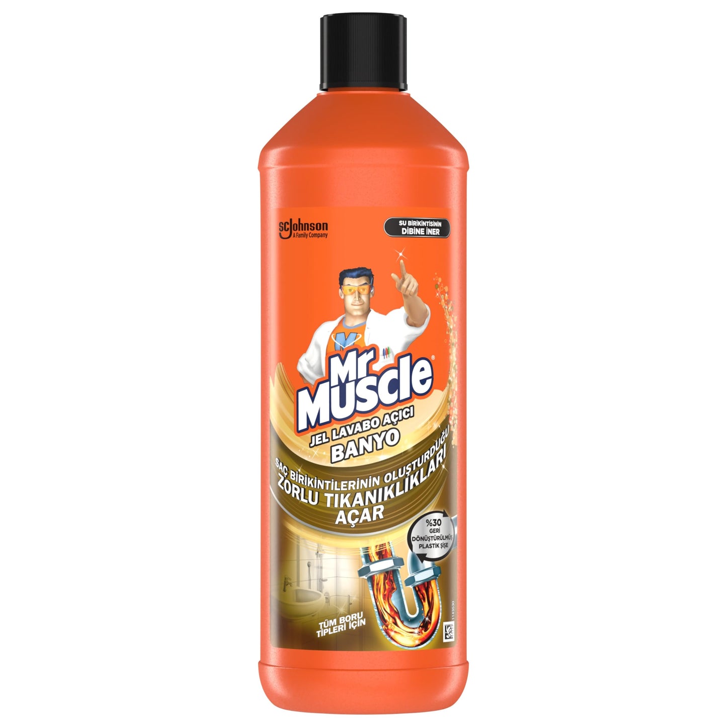 Mr Muscle Banyo Tüm Boru Tipleri için Jel Lavabo Açıcı 1000 mL
