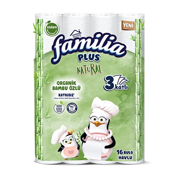 Familia Plus Natural 16'lı Kağıt Havlu